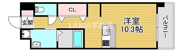 エクセルコート布施タワー ｜大阪府東大阪市足代新町(賃貸マンション1R・13階・29.99㎡)の写真 その2