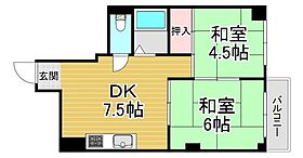 アインス今里  ｜ 大阪府大阪市生野区中川1丁目7-9（賃貸マンション2DK・2階・38.00㎡） その2