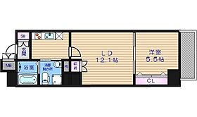 大阪府大阪市中央区高津1丁目3-8（賃貸マンション1LDK・11階・38.71㎡） その2