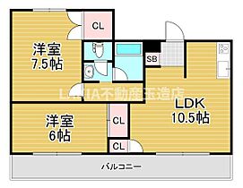 メゾンドール天王寺  ｜ 大阪府大阪市天王寺区北河堀町（賃貸マンション2LDK・6階・54.00㎡） その2