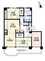 UR大幸東  ｜ 愛知県名古屋市東区砂田橋3丁目（賃貸マンション3LDK・8階・71.92㎡） その2