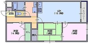 シャトー三島 402 ｜ 奈良県天理市三島町181番（賃貸マンション3LDK・4階・64.74㎡） その2