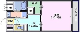 アイリスハイツ8号館 603 ｜ 奈良県天理市川原城町798番（賃貸マンション1K・6階・31.00㎡） その2