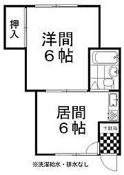 ハウスS.K 1DKの間取図画像