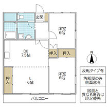 吉村マンション 204号室 ｜ 茨城県日立市南高野町（賃貸マンション2LDK・2階・54.00㎡） その2