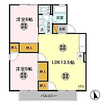 セジュールフジサク B 102号室 ｜ 茨城県日立市末広町（賃貸アパート2LDK・1階・55.42㎡） その2