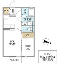 セゾン赤羽 205号室 ｜ 茨城県日立市久慈町（賃貸アパート1LDK・2階・33.61㎡） その2