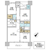 アネージュ大みかグラスタ 804号室 ｜ 茨城県日立市大みか町（賃貸マンション3LDK・8階・69.70㎡） その2