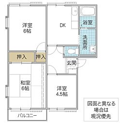 エミネンスナガヤマ 3DKの間取図画像