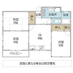 ステイツビル 403号室 4階3DKの間取り