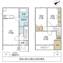 クレスト・ヒル C棟 3LDKの間取り