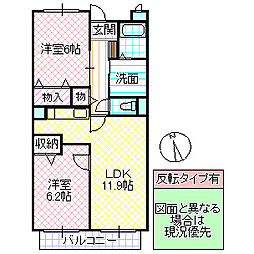 間取図画像 2LDK