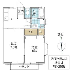 プルミエール・F 2Kの間取図画像
