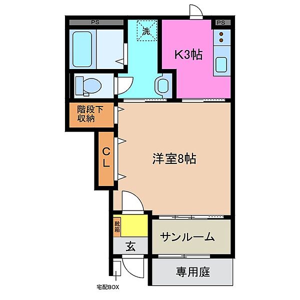 コート　あん 102｜三重県三重郡川越町大字北福崎(賃貸アパート1K・1階・33.81㎡)の写真 その2