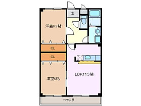 ルシェンテ下之宮 103 ｜ 三重県四日市市下之宮町（賃貸マンション2LDK・1階・56.79㎡） その2