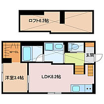 スマイシアAPARTMENT　西富田 202 ｜ 三重県四日市市西富田町（賃貸アパート1LDK・2階・30.45㎡） その2