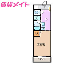 ラフォーレ別名  ｜ 三重県四日市市別名5丁目（賃貸アパート1K・1階・25.31㎡） その2