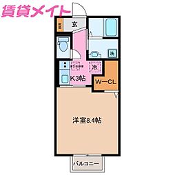 間取図画像 1K