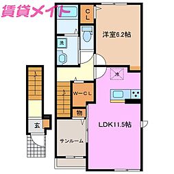 ヴィオラ I 2階/-