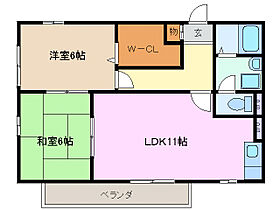 三重県桑名市筒尾７丁目（賃貸アパート2LDK・2階・53.00㎡） その2