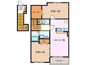 三重県桑名市大字東汰上（賃貸アパート2LDK・2階・62.89㎡） その2