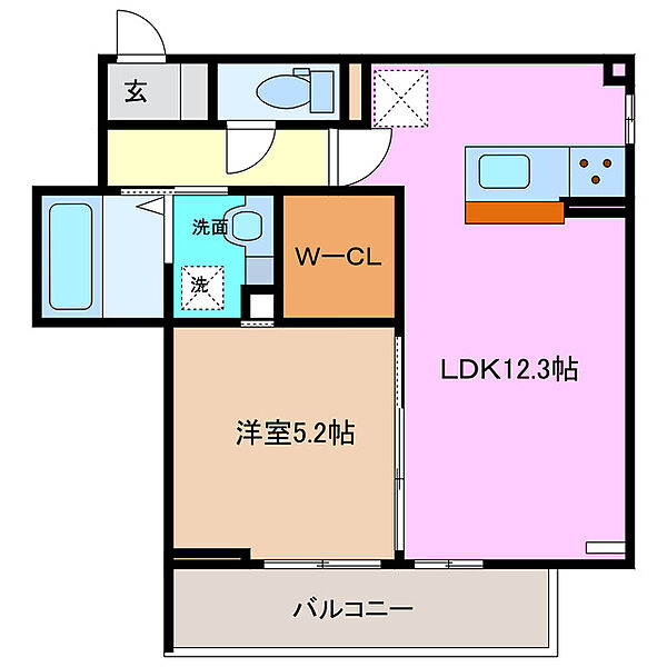 三重県桑名市明正町(賃貸アパート1LDK・2階・42.79㎡)の写真 その1