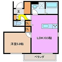 三重県桑名市陽だまりの丘８丁目（賃貸アパート1LDK・1階・41.40㎡） その2