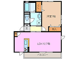 三重県桑名市星見ヶ丘７丁目（賃貸アパート1LDK・2階・46.30㎡） その2