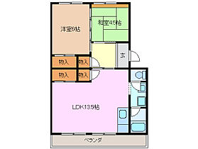 三重県桑名市大字播磨（賃貸マンション2LDK・4階・57.54㎡） その2