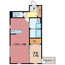 三重県三重郡川越町大字高松（賃貸アパート1LDK・3階・37.38㎡） その2