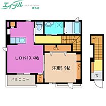 Ｍ・ブリッサ  ｜ 三重県桑名市大字地蔵（賃貸アパート1LDK・2階・45.13㎡） その2