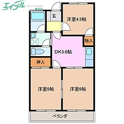 グレイスタウンMIWA A棟 3階/-