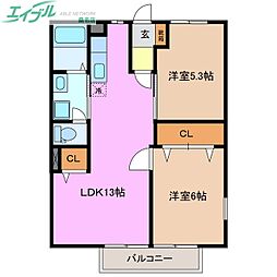 ウォーターバレ−タウンＢ 1階