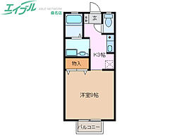 ラ・ルミエールB棟 1階/-