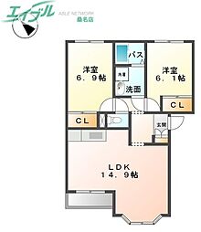 メゾン・コンフォースB棟 1階