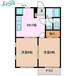 プロスペリティ高阪 C棟 1階