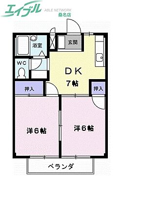 ラ・フォーレ赤尾台B1D_間取り_0