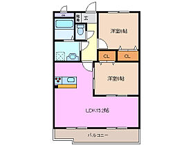 グランデ・ルネサス 201 ｜ 三重県桑名市長島町又木（賃貸マンション2LDK・2階・60.06㎡） その2