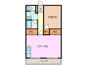 メゾンくわなM2 A6 ｜ 三重県桑名市今北町（賃貸アパート1LDK・1階・48.90㎡） その2