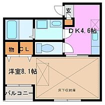 スプルース 105 ｜ 三重県桑名市大字東方（賃貸アパート1DK・1階・29.67㎡） その2