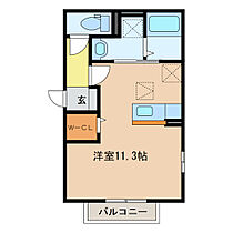 Ｄ－ｒｏｏｍ星見ヶ丘 105 ｜ 三重県桑名市星見ヶ丘６丁目（賃貸アパート1R・1階・30.41㎡） その2