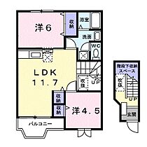 サンクレストIII 202 ｜ 三重県桑名市赤尾台５丁目（賃貸アパート2LDK・2階・58.53㎡） その2