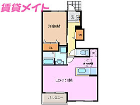 ピクシー　ヒルズ　Ｂ  ｜ 三重県桑名市長島町出口（賃貸アパート1LDK・1階・53.05㎡） その2