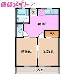ハイツダイソウ 2階/-