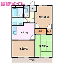 グランパスSHIROTAA 3Kの間取図画像