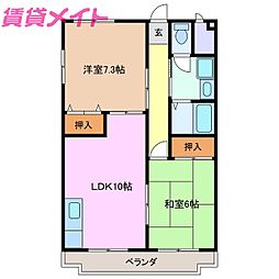 間取図画像 2LDK