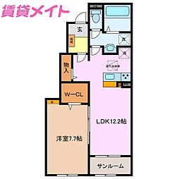 ヴェル　ドミール　Ａ 1階