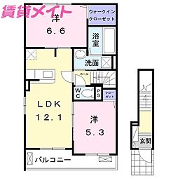 間取図画像 2LDK