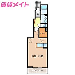 サニーハウス ワンルームの間取図画像
