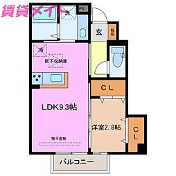 アンジュデトワール 1階/-